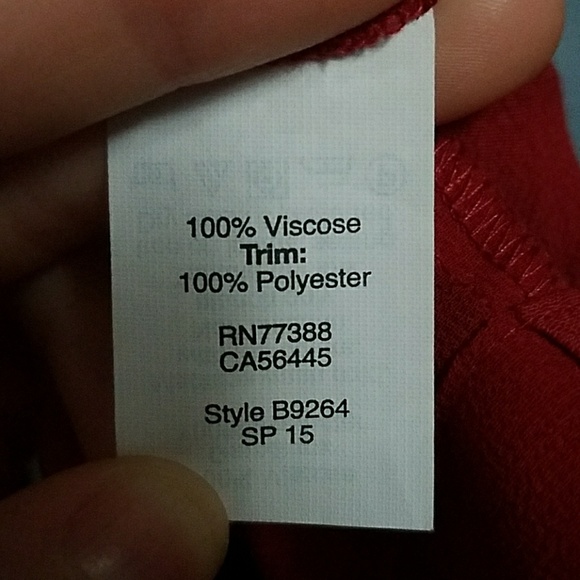 Madewell Trapeze Crop Tank in Red - Picture 6 of 6